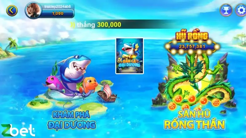 Khám phá game bắn cá đại dương ngập tràn xu thưởng